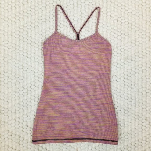 Lululemon Power Y Tank Luon Wee Are From Space Vintage Pink Sz 4 - Picture 6 of 7